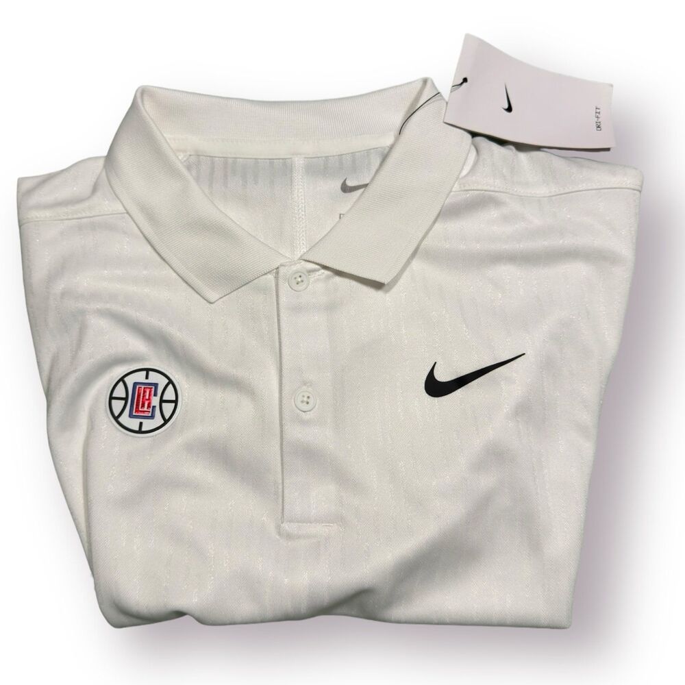 Nike Mens Dri-Fit Clippers‎ NBA Polo Size Small Activewear Los Angeles Clippers